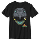Boy's Power Rangers Black Ranger Helmet T-Shirt