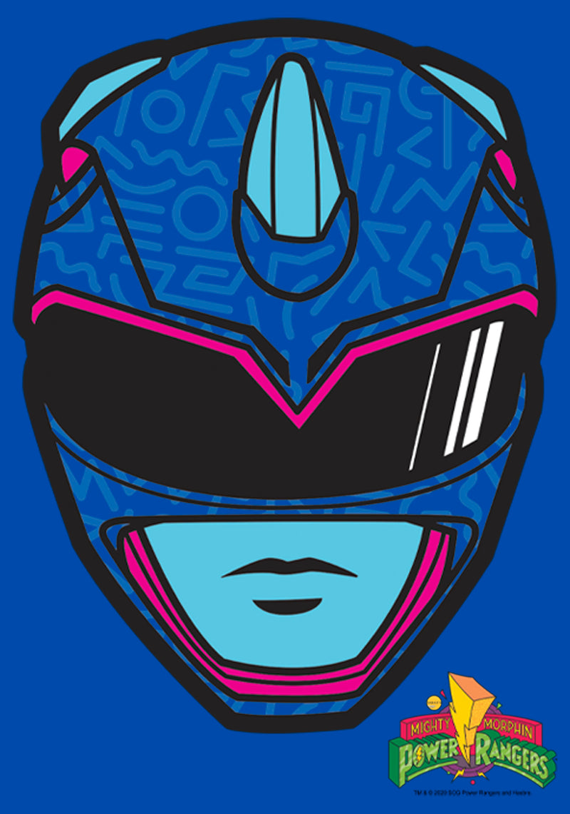 Boy's Power Rangers Blue Ranger Helmet T-Shirt