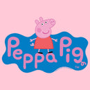 Girl's Peppa Pig Blue Logo T-Shirt