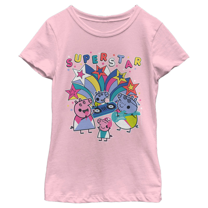 Girl's Peppa Pig Superstar Band T-Shirt