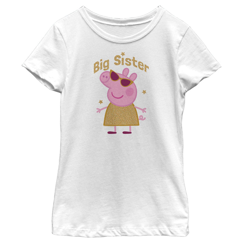 Girl's Peppa Pig Big Sister T-Shirt