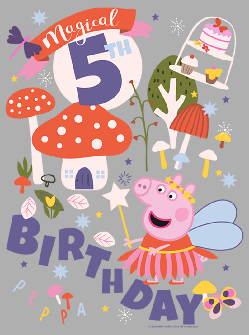 Boy's Peppa Pig Magical 5th Birthday T-Shirt