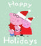 Girl's Peppa Pig Family Happy Holidays T-Shirt