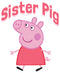 Girl's Peppa Pig Sister Pig T-Shirt