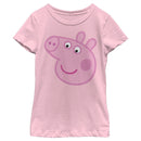 Girl's Peppa Pig Large Face T-Shirt