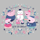 Girl's Peppa Pig Christmas Let it Snow T-Shirt