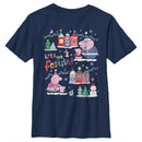 Boy's Peppa Pig Christmas Let's Get Festive T-Shirt