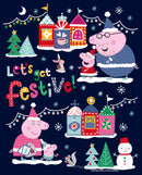 Boy's Peppa Pig Christmas Let's Get Festive T-Shirt