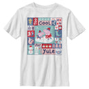 Boy's Peppa Pig Christmas Too Cool for Yule Quilt Square T-Shirt