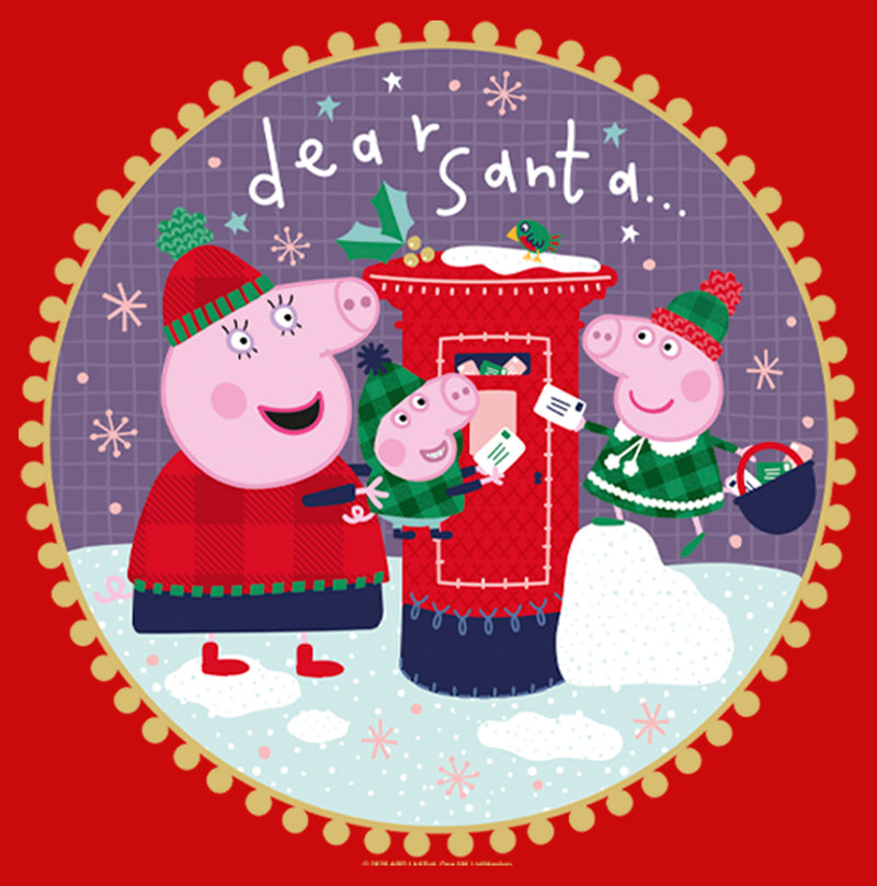 Boy's Peppa Pig Christmas Dear Santa T-Shirt
