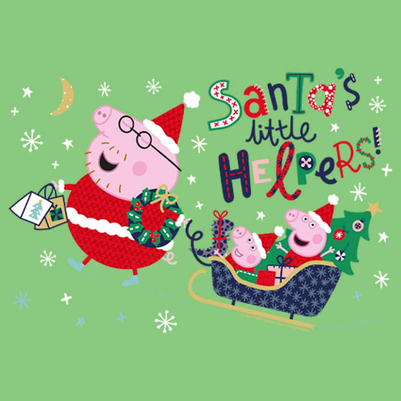 Girl's Peppa Pig Christmas Santa's Little Helpers T-Shirt