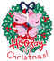 Boy's Peppa Pig Hooray it's Christmas Wreath T-Shirt