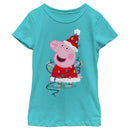 Girl's Peppa Pig Christmas Lights T-Shirt