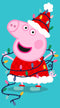 Girl's Peppa Pig Christmas Lights T-Shirt