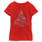 Girl's Peppa Pig Christmas Tree Icons T-Shirt