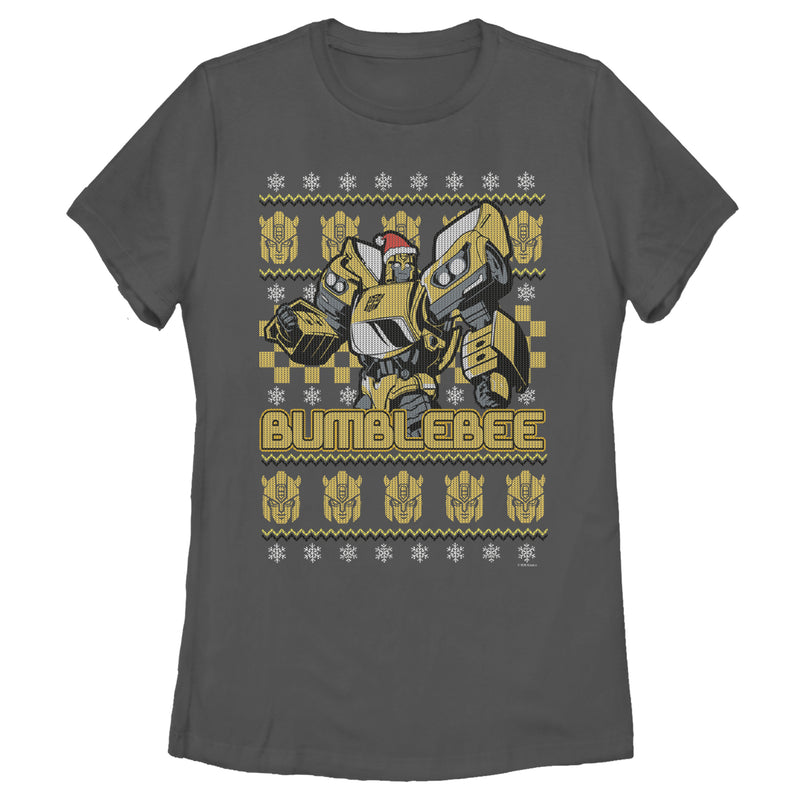 Women's Transformers Bumblebee Ugly Xmas T-Shirt