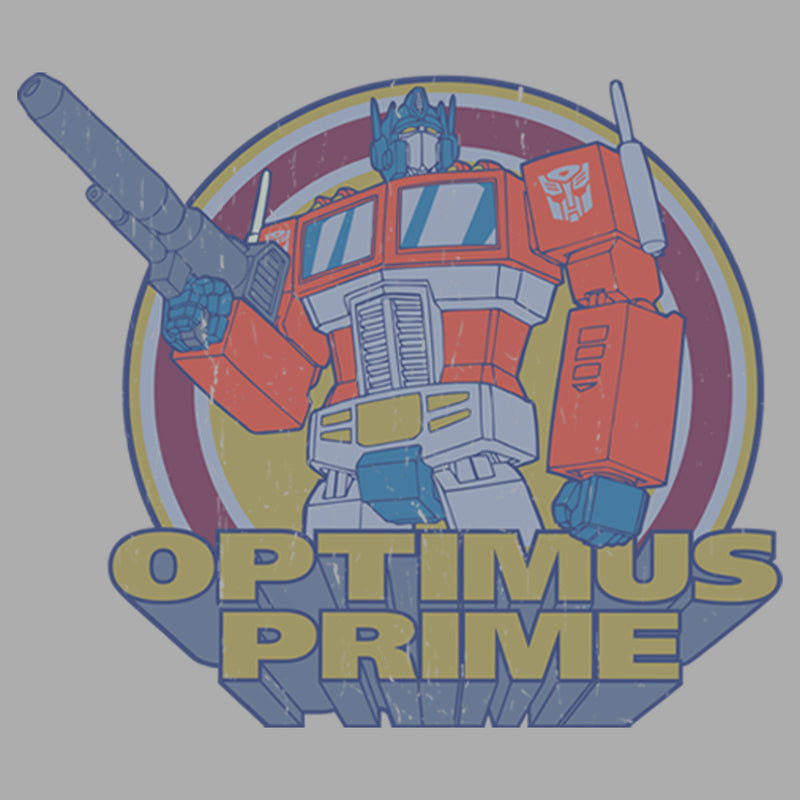 Boy's Transformers Optimus Prime Retro Circle T-Shirt