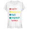 Junior's Twister Spin Fall Repeat T-Shirt