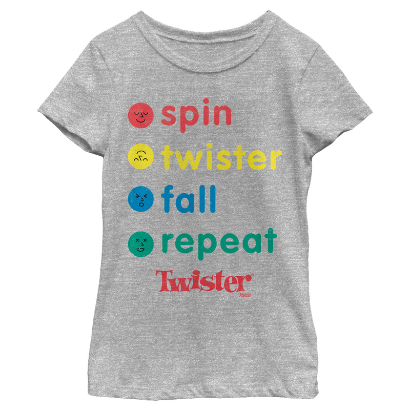 Girl's Twister Spin Fall Repeat T-Shirt