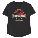 Women's Jurassic Park Distressed Logo T-Shirt