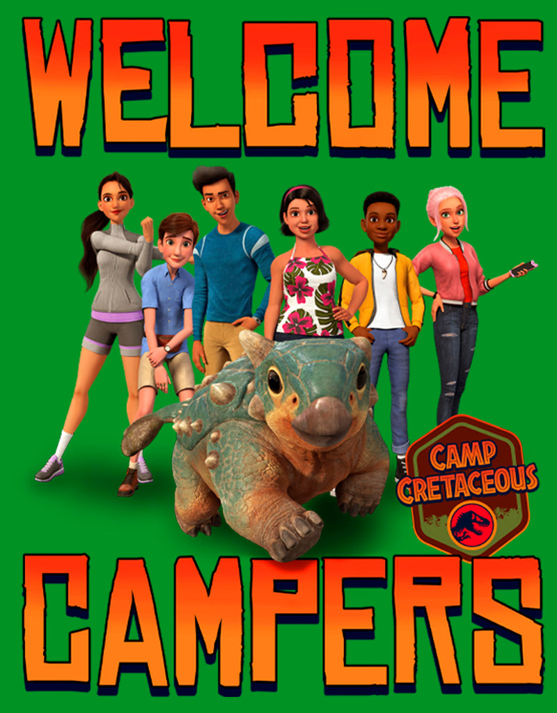 Boy's Jurassic World: Camp Cretaceous Welcome Campers T-Shirt