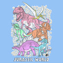 Infant's Jurassic World Colorful Dinosaurs Group Onesie