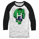 Men's Marvel Hulk Periodic Table Baseball Tee