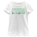 Girl's Marvel Easter Themed Logo T-Shirt