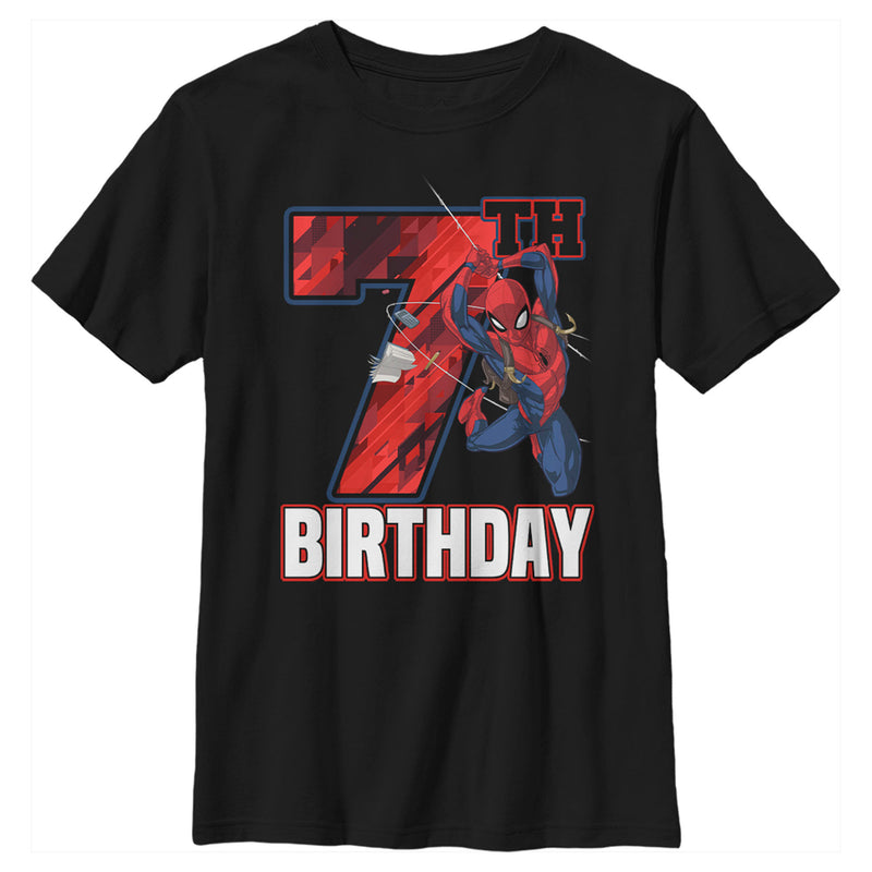Boy's Marvel 7th Birthday Spidey T-Shirt