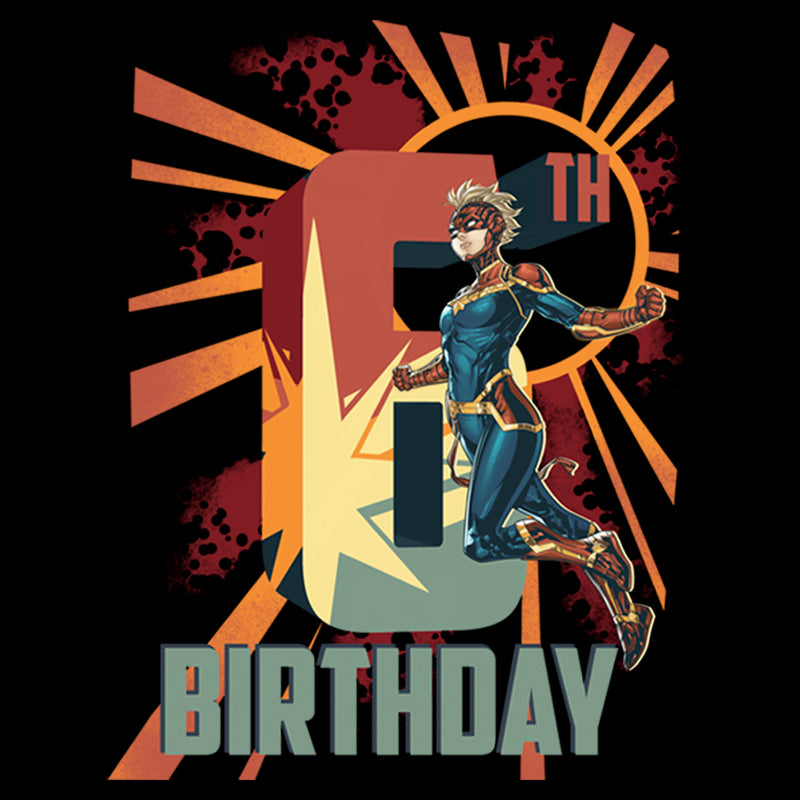 Boy's Marvel Carol Danvers 6th Birthday T-Shirt