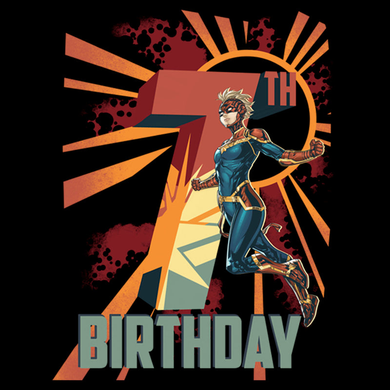 Boy's Marvel Carol Danvers 7th Birthday T-Shirt