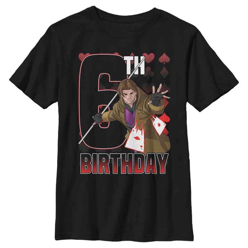 Boy's Marvel Gambit 6th Birthday T-Shirt