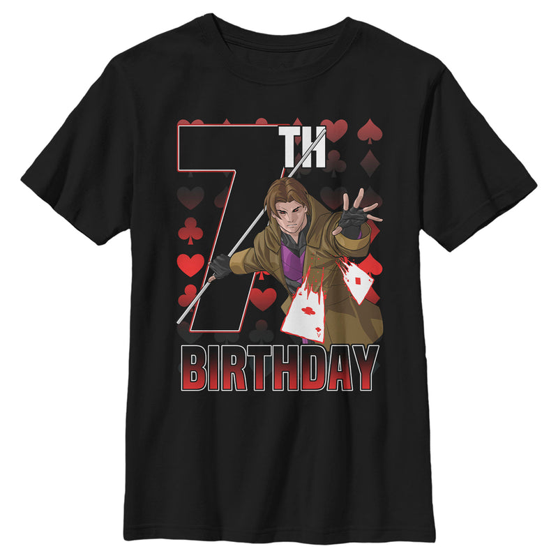 Boy's Marvel Gambit 7th Birthday T-Shirt