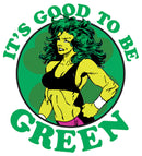 Men's Marvel St. Patrick's Day She-Hulk Good to be Green T-Shirt