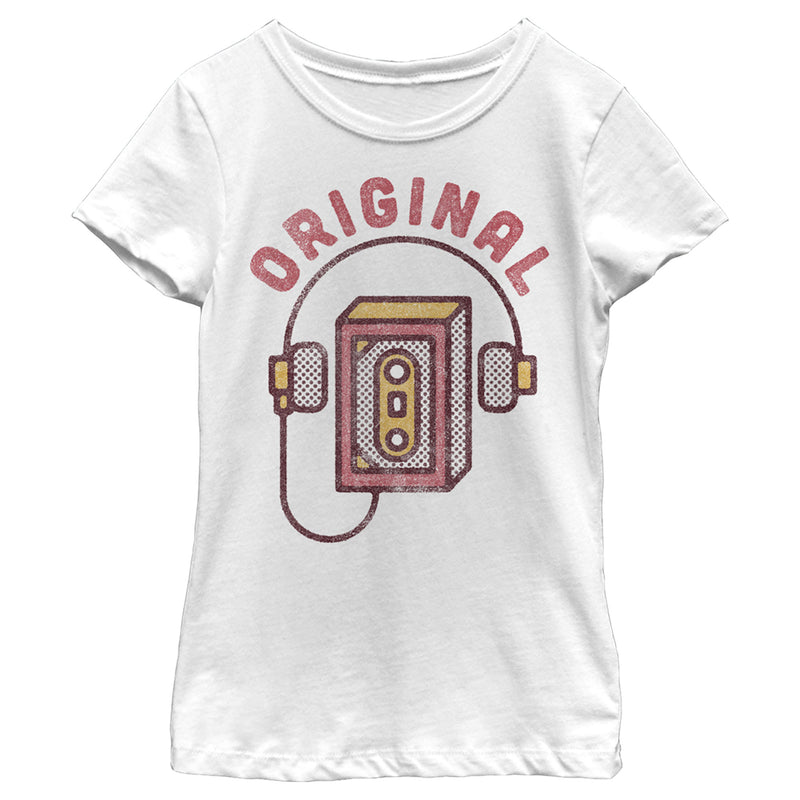 Girl's Lost Gods Original Cassette Player T-Shirt