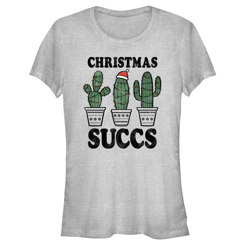 Junior's Lost Gods Christmas Succulents T-Shirt