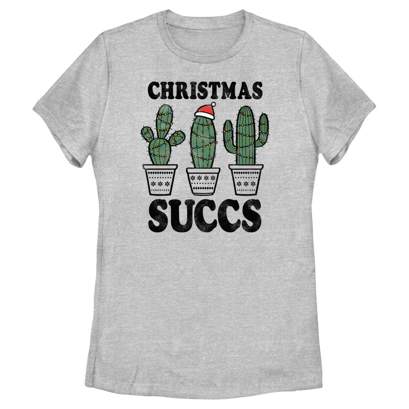 Women's Lost Gods Christmas Succulents T-Shirt