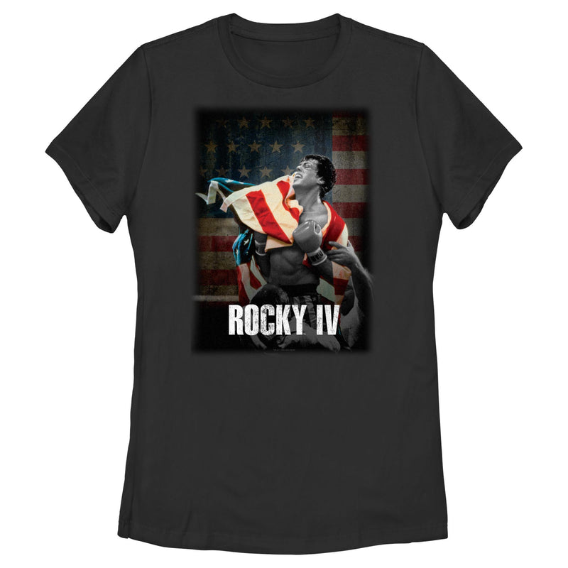 Women's Rocky IV Balboa American Flag T-Shirt