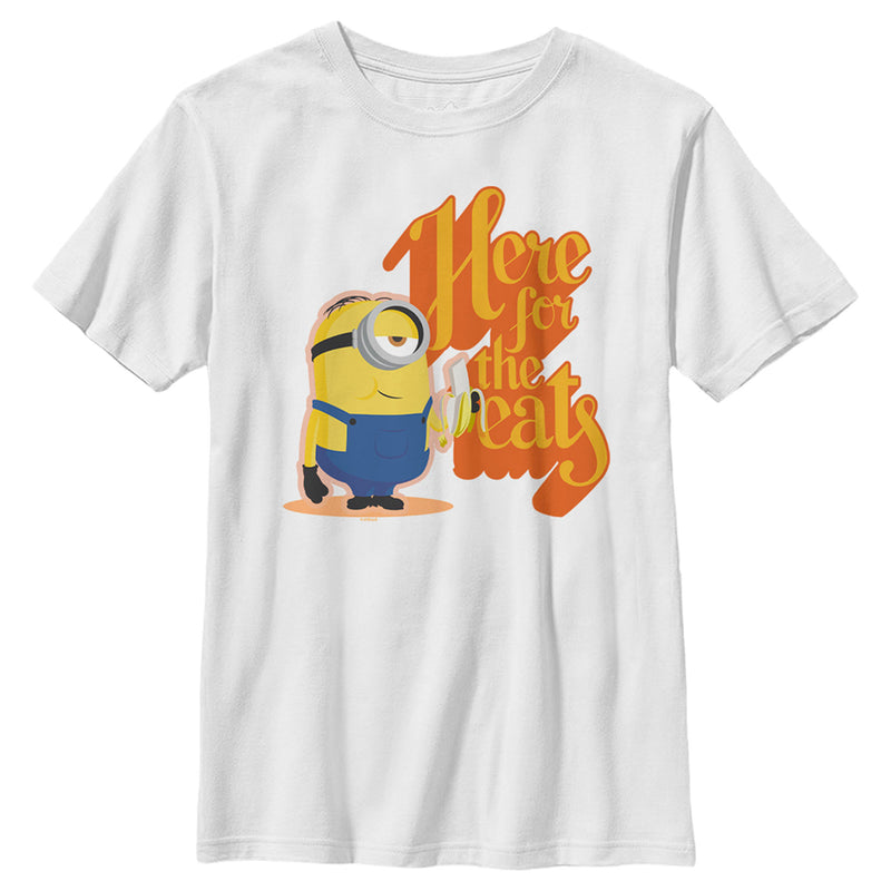 Boy's Minions: The Rise of Gru Stuart Here for the Eats T-Shirt