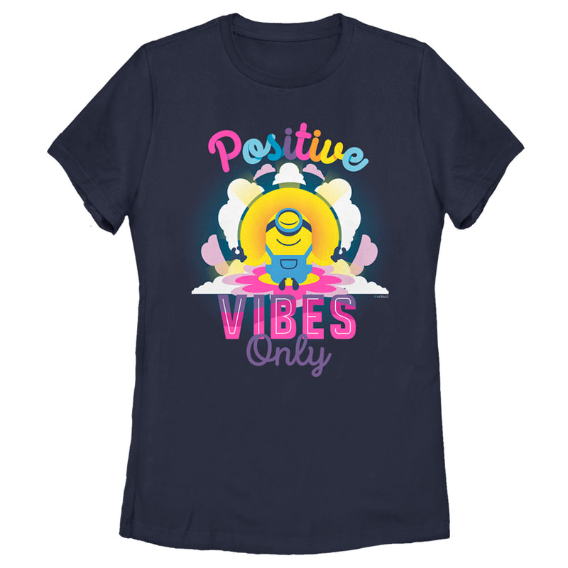 Women's Minions: The Rise of Gru Stuart Positive Vibes Only T-Shirt