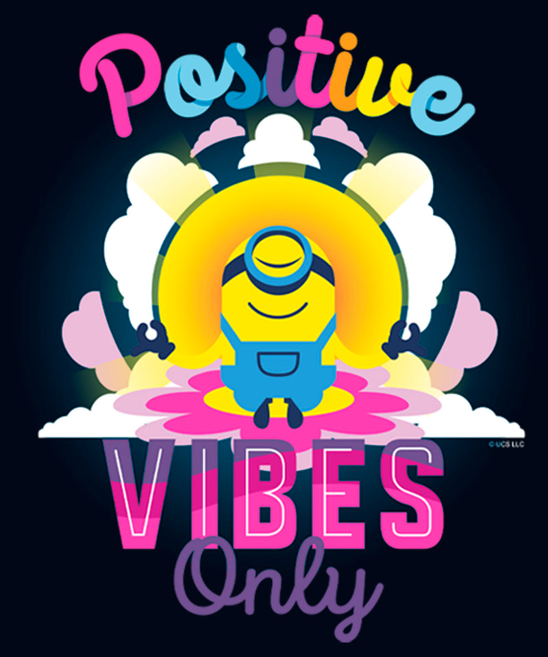 Girl's Minions: The Rise of Gru Stuart Positive Vibes Only T-Shirt