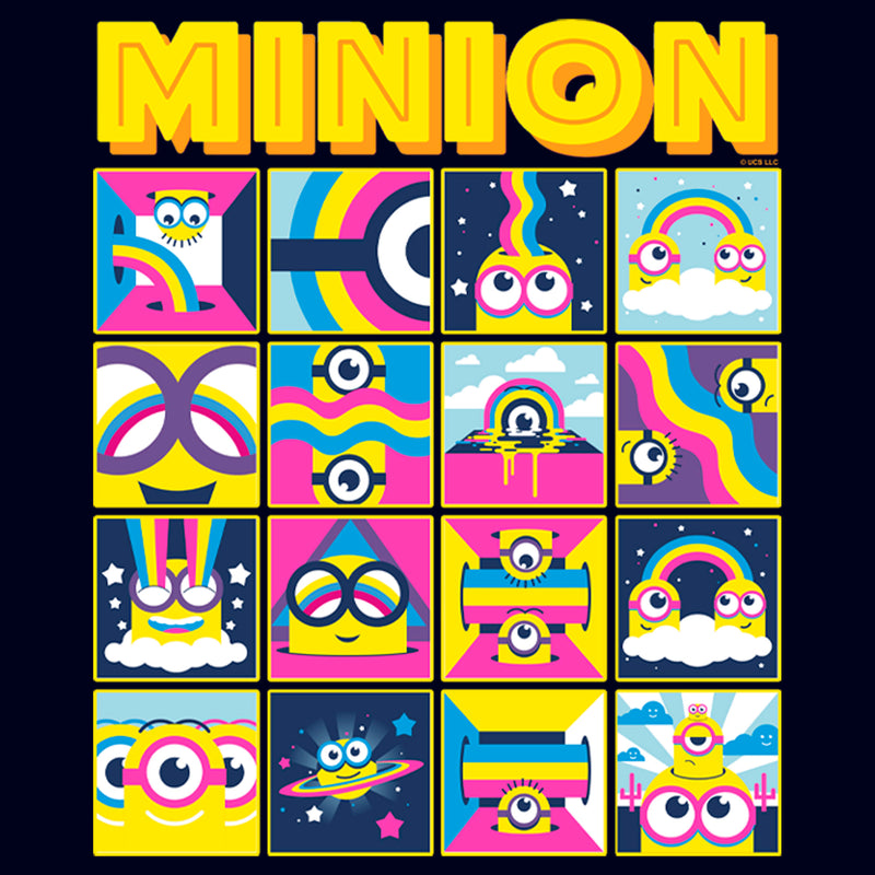 Men's Minions: The Rise of Gru Rainbow Panels T-Shirt