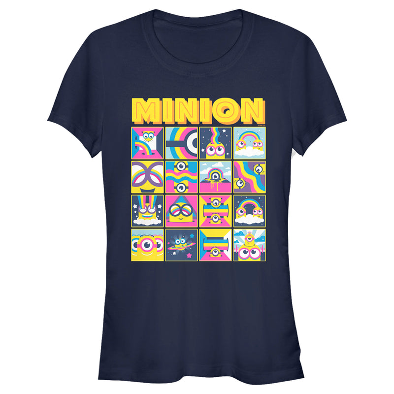 Junior's Minions: The Rise of Gru Rainbow Panels T-Shirt