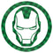 Junior's Marvel St. Patrick's Day Lucky Iron Man Mask T-Shirt