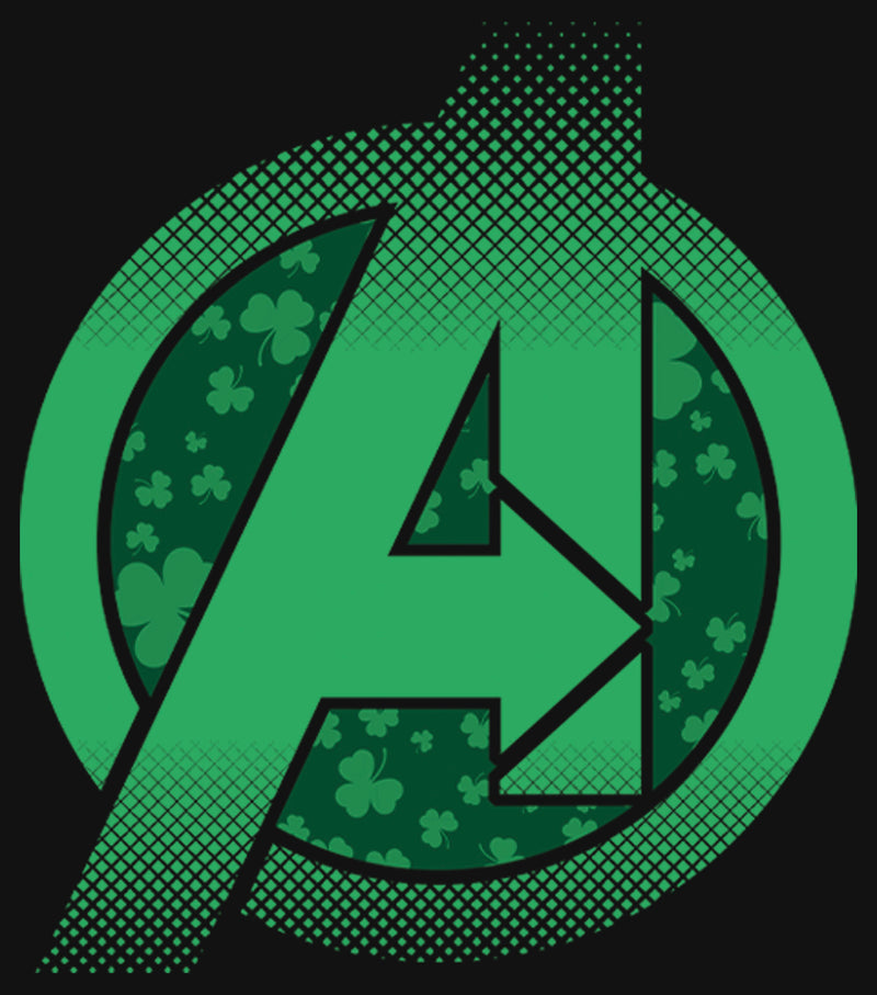 Girl's Marvel St. Patrick's Day Avengers' Logo T-Shirt