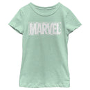 Girl's Marvel St. Patrick's Day Shamrock Marvel Logo T-Shirt