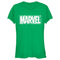 Junior's Marvel St. Patrick's Day Shamrock Marvel Logo T-Shirt