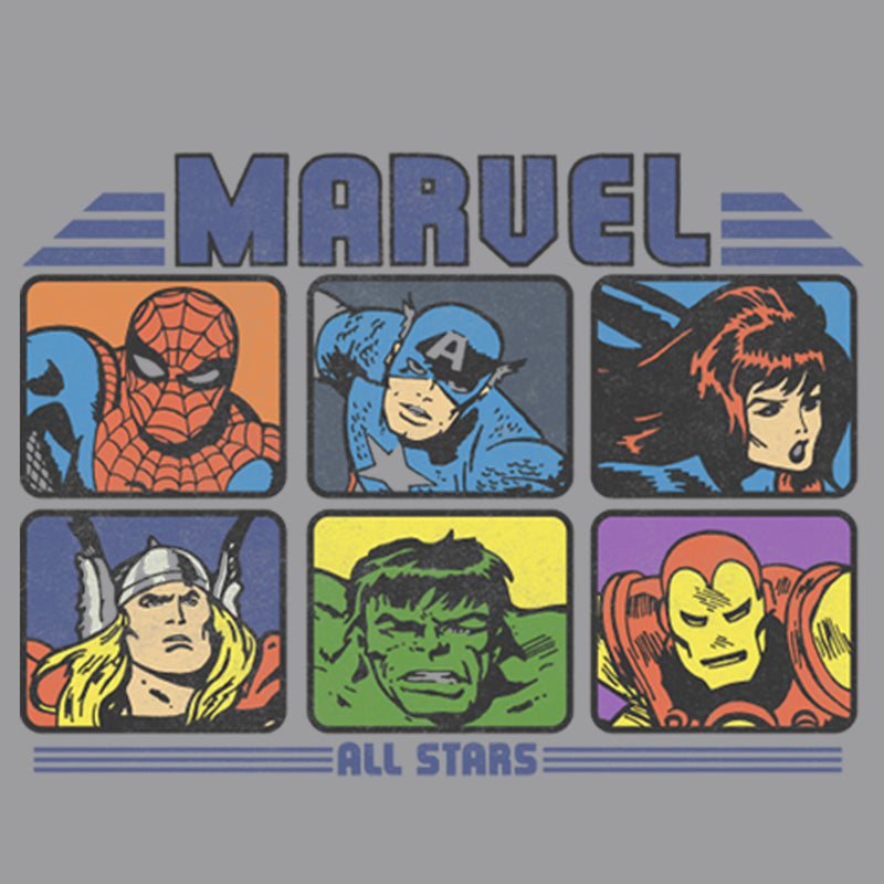 Boy's Marvel Retro Avengers Boxed Up Pull Over Hoodie