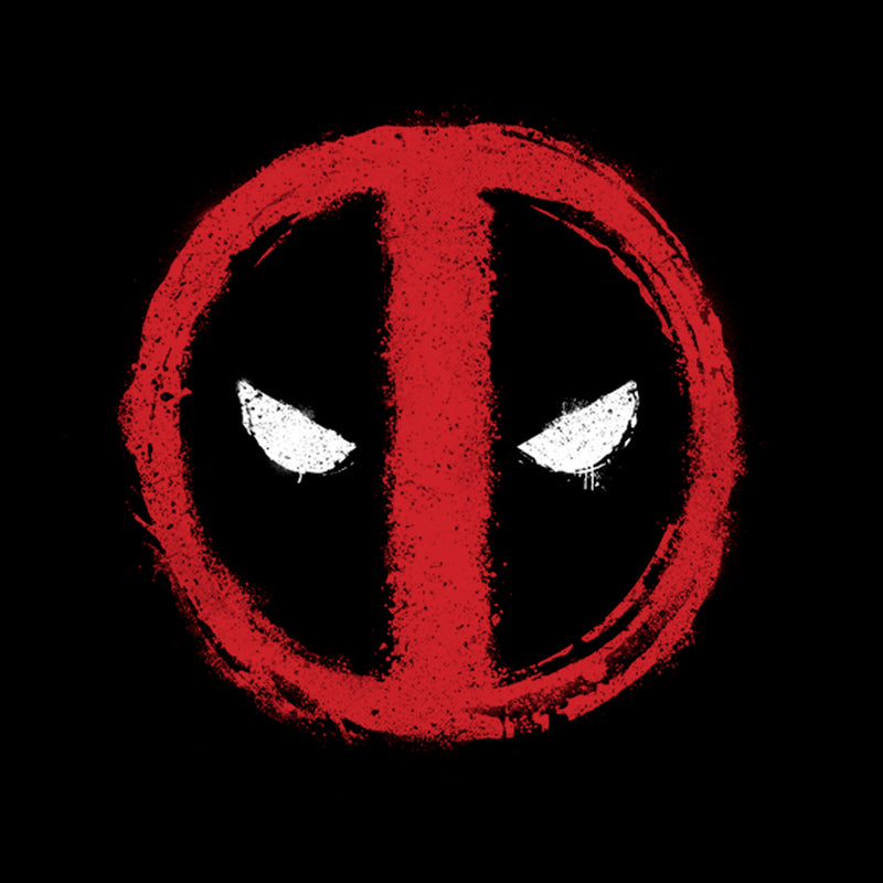 Junior's Marvel: Deadpool Chalk Drawing Logo T-Shirt