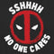 Women's Marvel: Deadpool Shh… No One Cares Logo T-Shirt